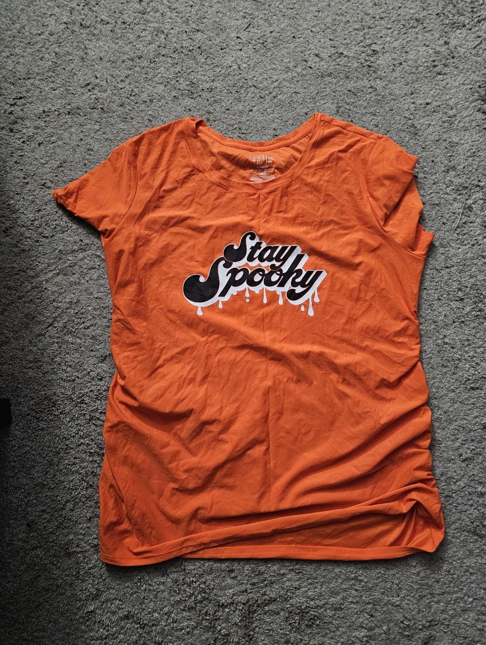 Stay Spooky Orange Graphic Tee Maternity